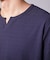リンクスジャガード キーネックTシャツ