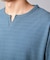 リンクスジャガード キーネックTシャツ