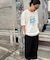 古着風ピグメントロゴプリントTシャツ