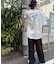 古着風ピグメントロゴプリントTシャツ