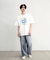 古着風ピグメントロゴプリントTシャツ