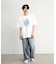 古着風ピグメントロゴプリントTシャツ