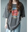 古着風ピグメントロゴプリントTシャツ