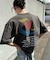 古着風ピグメントロゴプリントTシャツ