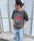 古着風ピグメントロゴプリントTシャツ