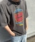 古着風ピグメントロゴプリントTシャツ