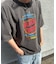 古着風ピグメントロゴプリントTシャツ