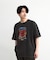 古着風ピグメントロゴプリントTシャツ