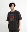 古着風ピグメントロゴプリントTシャツ