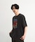 古着風ピグメントロゴプリントTシャツ