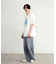 古着風ピグメントロゴプリントTシャツ