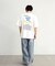 古着風ピグメントロゴプリントTシャツ