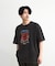 古着風ピグメントロゴプリントTシャツ