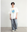 古着風ピグメントロゴプリントTシャツ