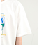 古着風ピグメントロゴプリントTシャツ