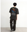古着風ピグメントロゴプリントTシャツ