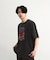古着風ピグメントロゴプリントTシャツ