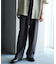 TRストレッチタックワイドテーパードパンツ