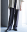 TRストレッチタックワイドテーパードパンツ