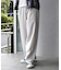 TRストレッチタックワイドテーパードパンツ