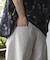 TRストレッチタックワイドテーパードパンツ