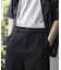 TRストレッチタックワイドテーパードパンツ