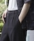 TRストレッチタックワイドテーパードパンツ