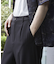 TRストレッチタックワイドテーパードパンツ