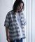チェックシアールーズ半袖シャツ