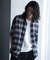 チェックシアールーズ半袖シャツ