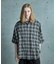 シアーチェックビッグシルエットシャツ