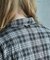 シアーチェックビッグシルエットシャツ