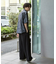 総柄プリントレギュラーカラールーズドレープ半袖シャツ