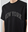 NY発泡プリントロゴししゅうTシャツ