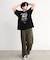 【CHAOTIC】別注アナーキーポルカドットプリントオーバーサイズTシャツ