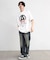 【CHAOTIC】別注アナーキーポルカドットプリントオーバーサイズTシャツ