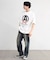 【CHAOTIC】別注アナーキーポルカドットプリントオーバーサイズTシャツ
