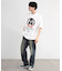 【CHAOTIC】別注アナーキーポルカドットプリントオーバーサイズTシャツ