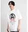 【CHAOTIC】別注アナーキーポルカドットプリントオーバーサイズTシャツ