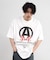 【CHAOTIC】別注アナーキーポルカドットプリントオーバーサイズTシャツ