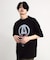 【CHAOTIC】別注アナーキーポルカドットプリントオーバーサイズTシャツ