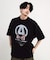 【CHAOTIC】別注アナーキーポルカドットプリントオーバーサイズTシャツ