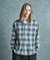 オンブレーチェックヴィンテージ調シャツ