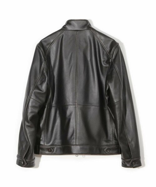 スタンドカラーシングルライダース シープレザージャケット