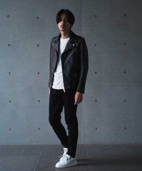 SHEEP LEATHER/シープレザー ダブルライダースジャケット｜メンズビギ