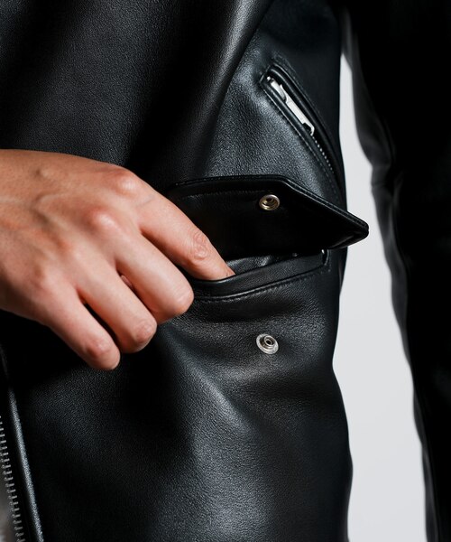 SHEEP LEATHER/シープレザー ダブルライダースジャケット｜メンズビギ
