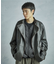 【50th Anniv . 菊池武夫】AGED SHEEPSKIN LEATHER JACKET