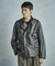 【50th Anniv . 菊池武夫】AGED SHEEPSKIN LEATHER JACKET