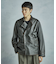 【50th Anniv . 菊池武夫】AGED SHEEPSKIN LEATHER JACKET