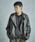 【50th Anniv . 菊池武夫】AGED SHEEPSKIN LEATHER JACKET